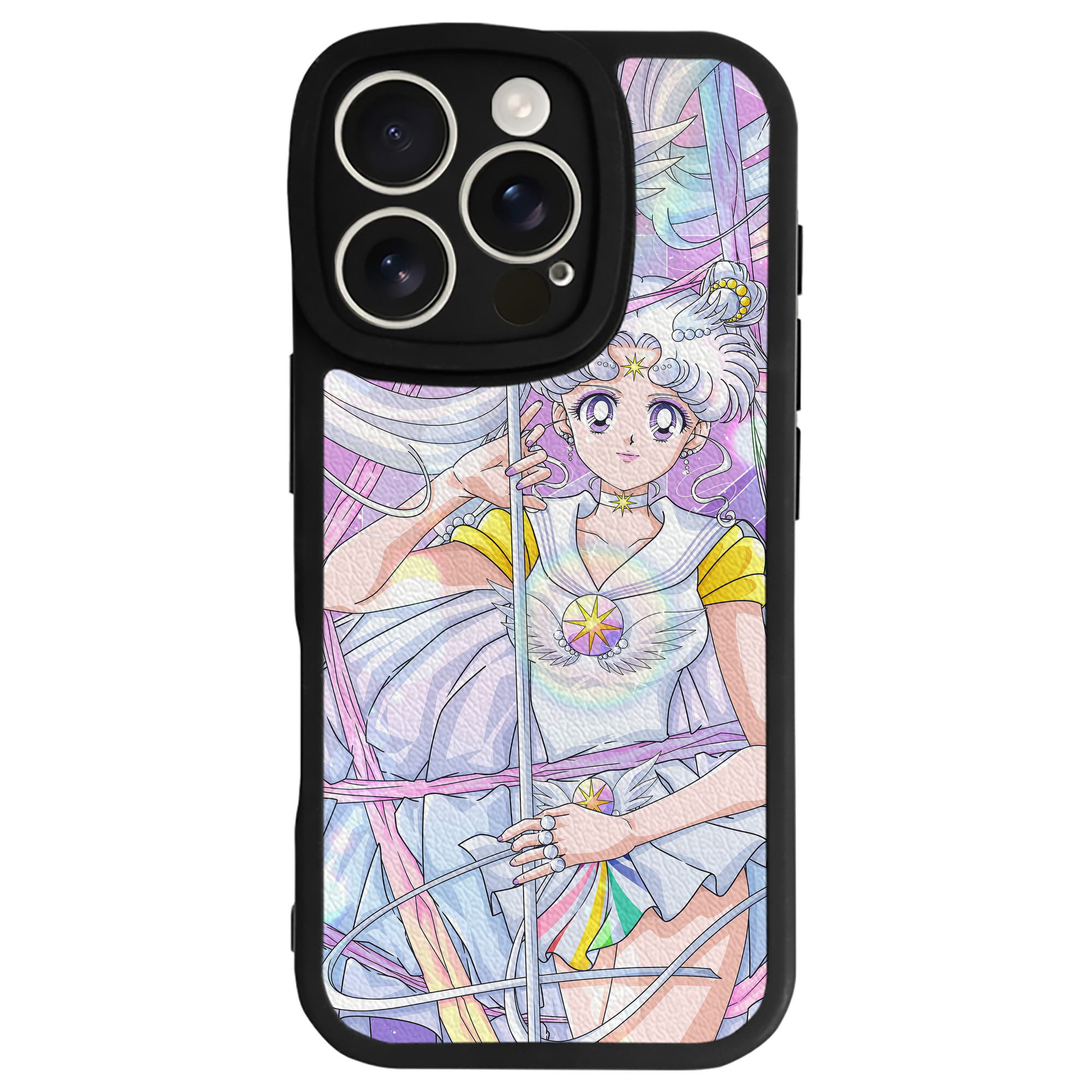 （画像用） 美少女戦士セーラームーン Sailor Moon 【iPhone 16シリーズ対応】シリコンスマホケース（レザー調） 材質：シリコン